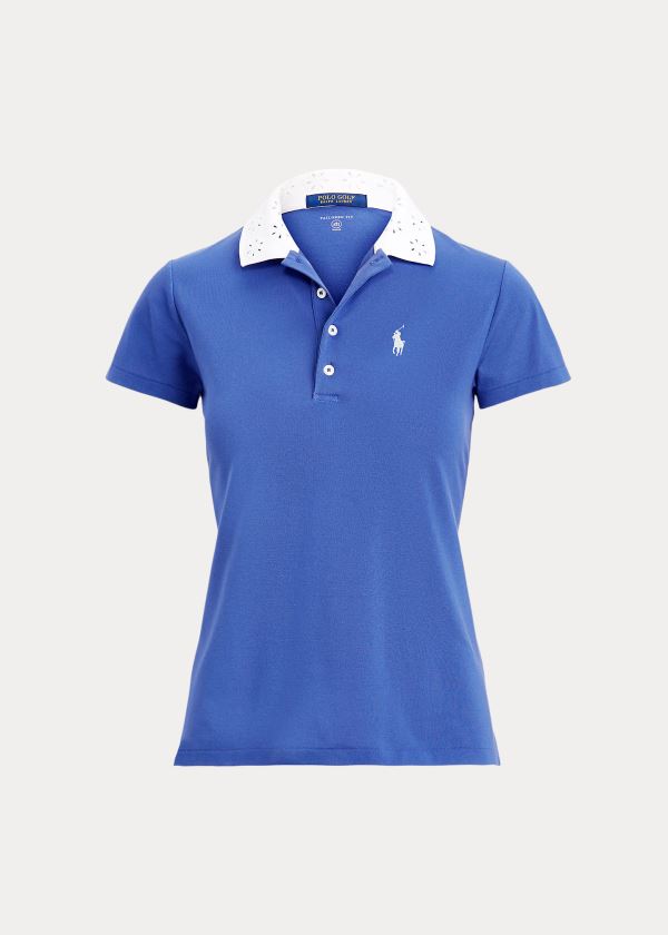 Ralph Lauren Eyelet Golf Polo Shirt Dame Danmark (AOPZE7051)